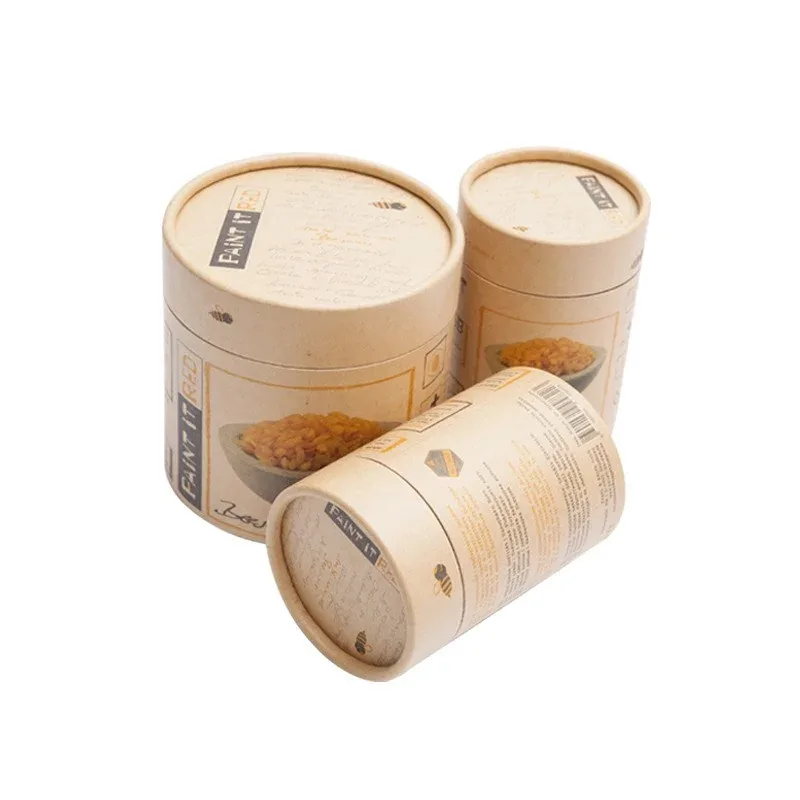 Custom Natural-Color Printed Paper Candle Tube