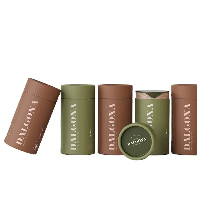 Custom Tea and Coffee Paper Tube Collection