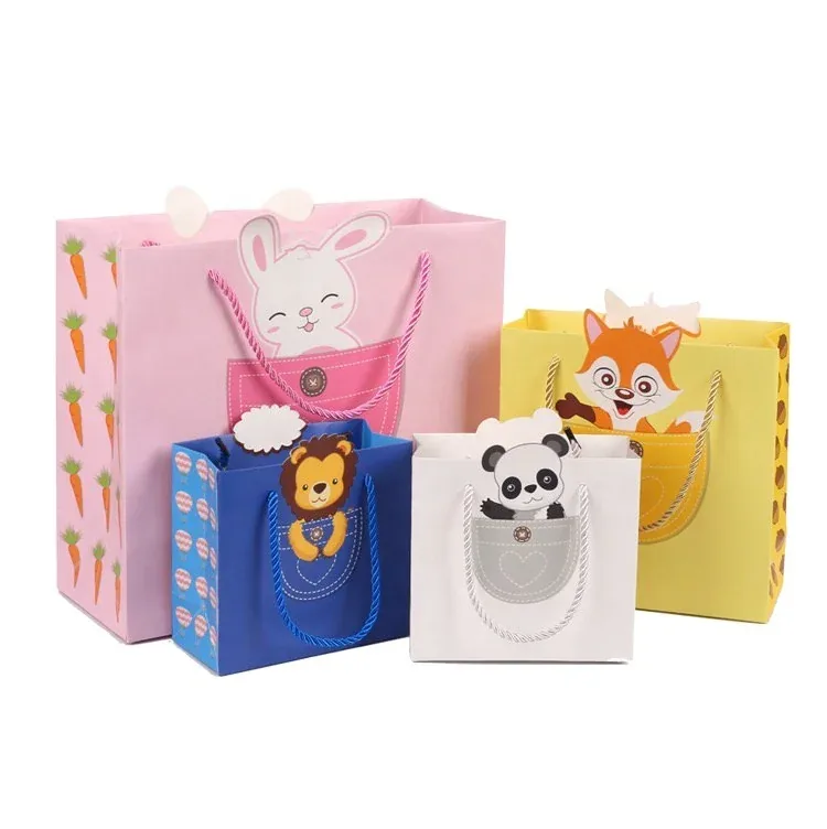 Custom Illustrated Children's Paper Gift Bags