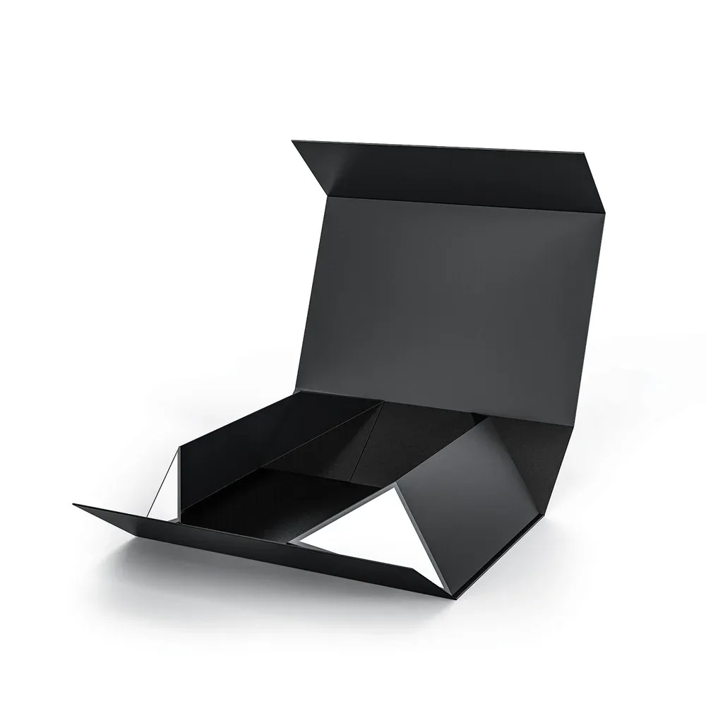 Custom Dark Folding Magnetic Gift Box view 3