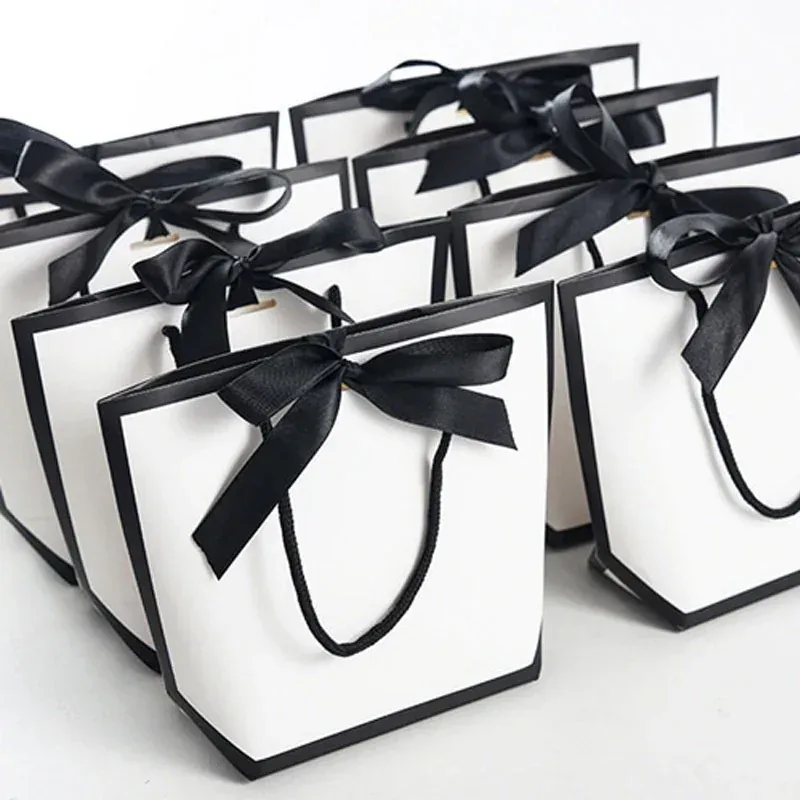 Custom Black-Trim Paper Gift Bag