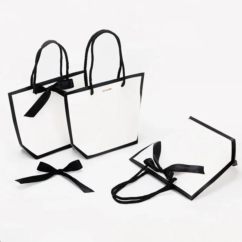 Custom Black-Trim Paper Gift Bag view 2