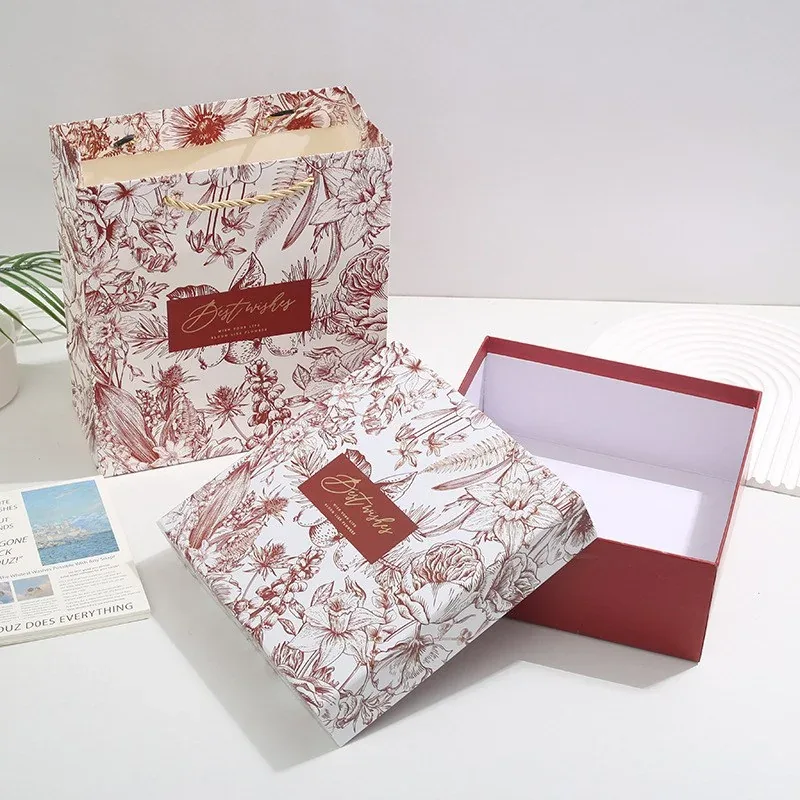 Custom Floral Two-Piece Gift Box Collection