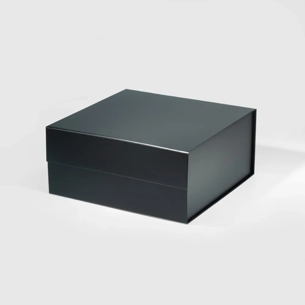 Custom Black Square Two-Piece Gift Box