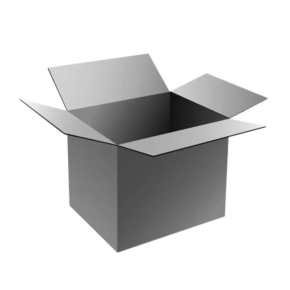 Custom Gray Shipping Carton with Four Flaps