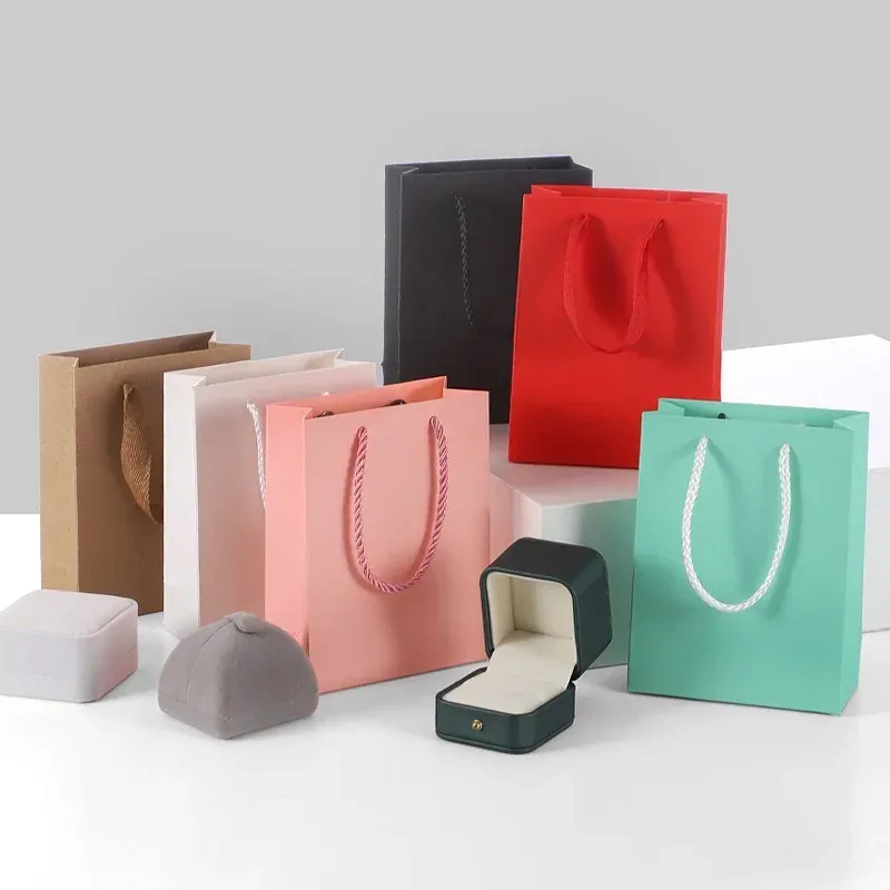 Custom Cord-Handle Art Paper Gift Bag view 2