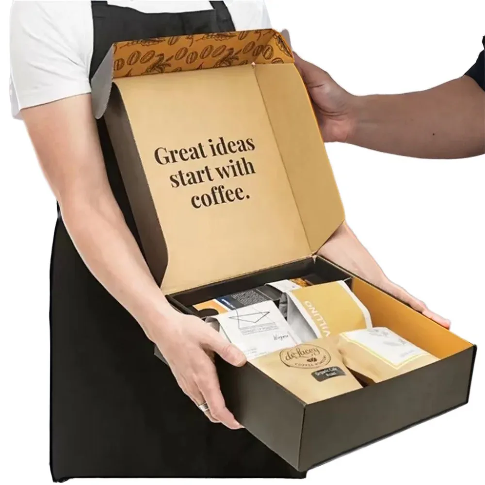 Custom Kraft-Tone Gift Set Mailer with Product Compartments