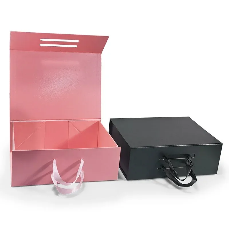 Custom Assorted Folding Gift Boxes with Handles view 4