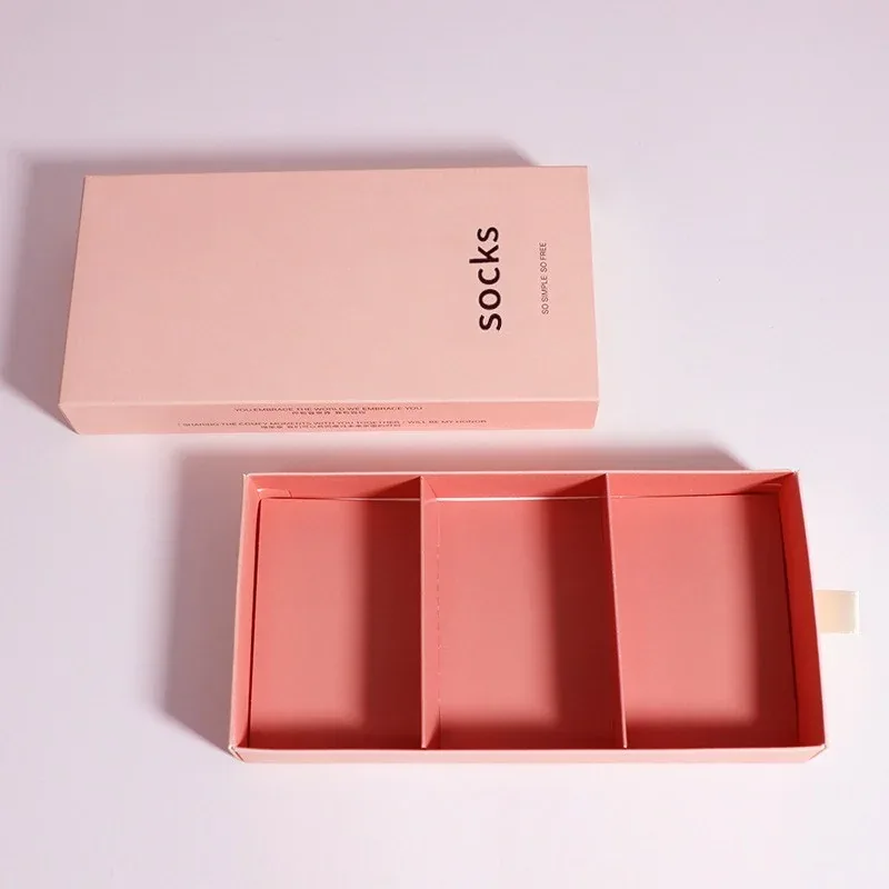 Custom Pink Gift Box with Three Compartments