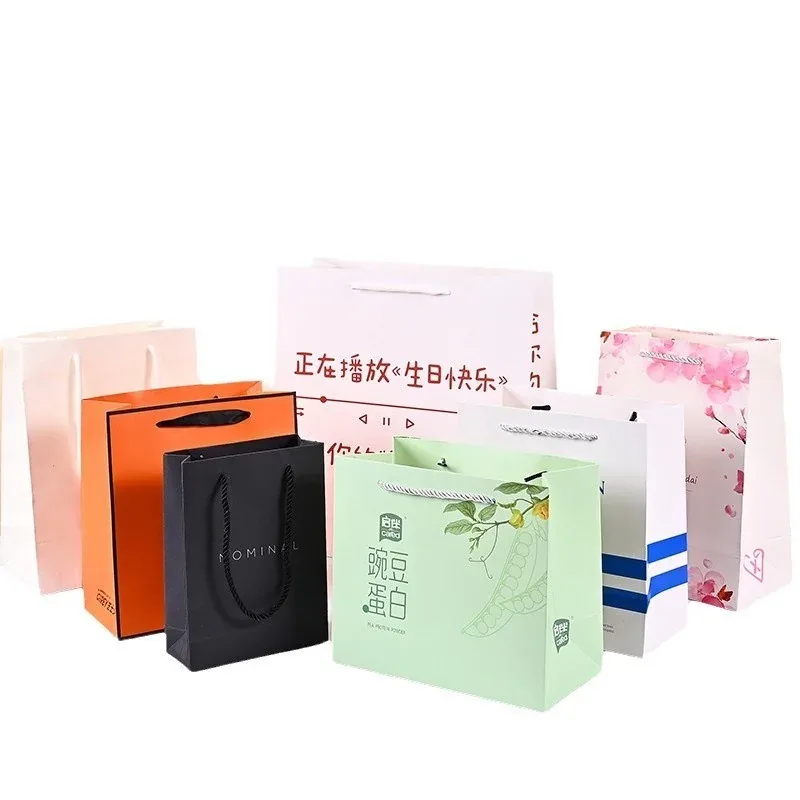 Custom Printed Paper Gift Bag Assortment