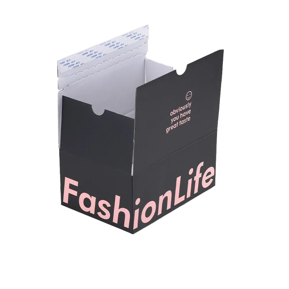 Custom Black Tear-Strip Shipping Carton view 2