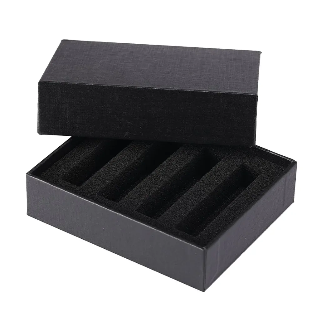 Custom Black Gift Box with Three-Slot Insert
