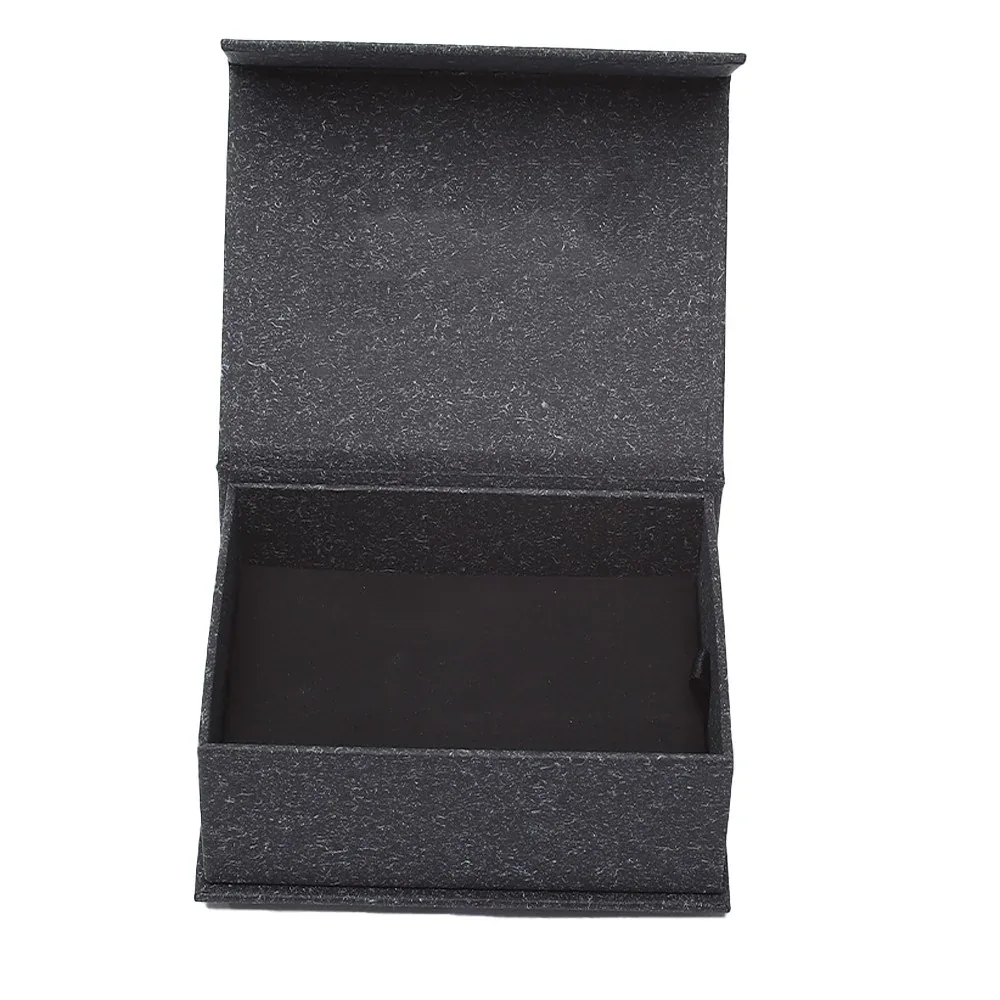 Custom Dark Textured Hinged Gift Box view 2