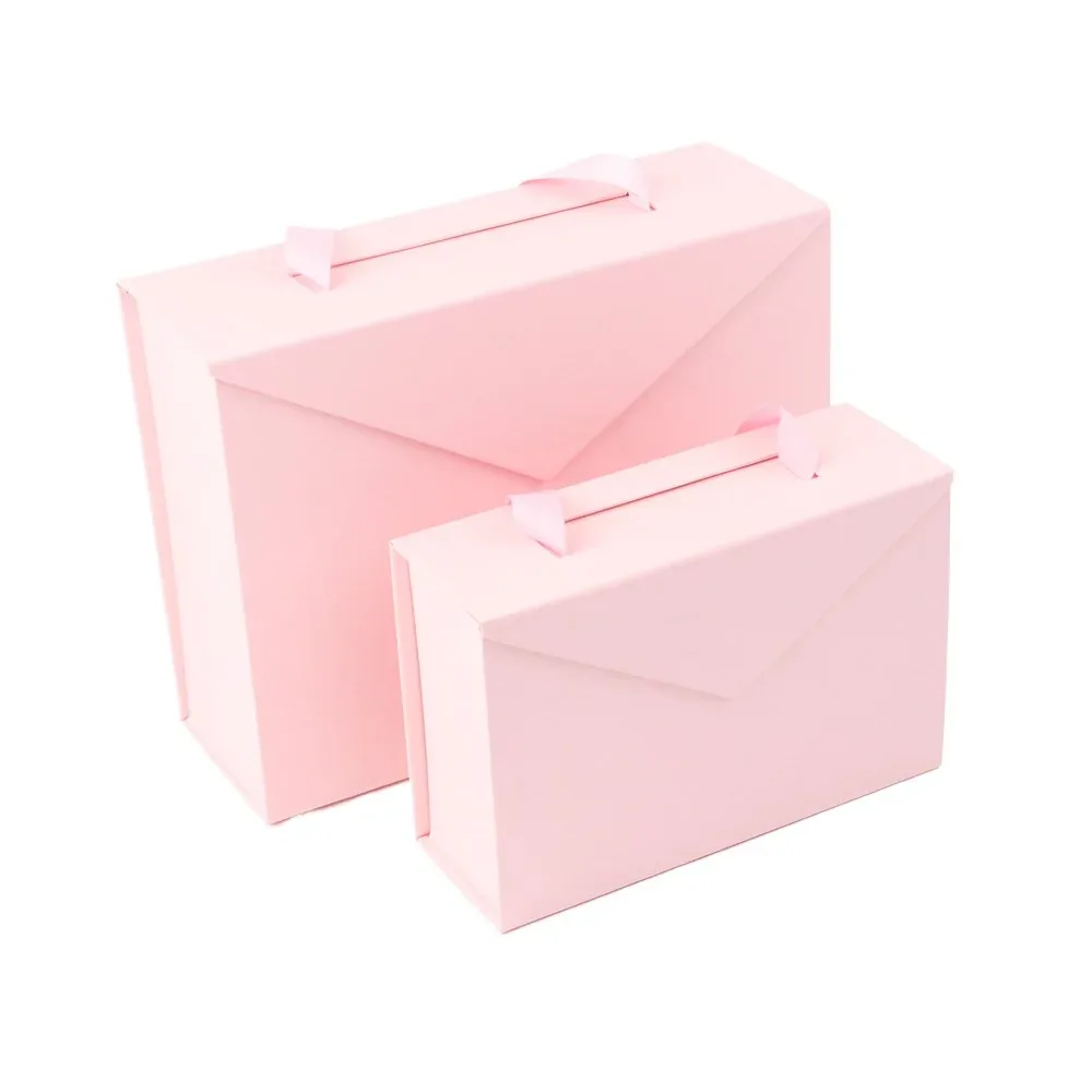 Custom Pink Carry-Handle Presentation Box Set