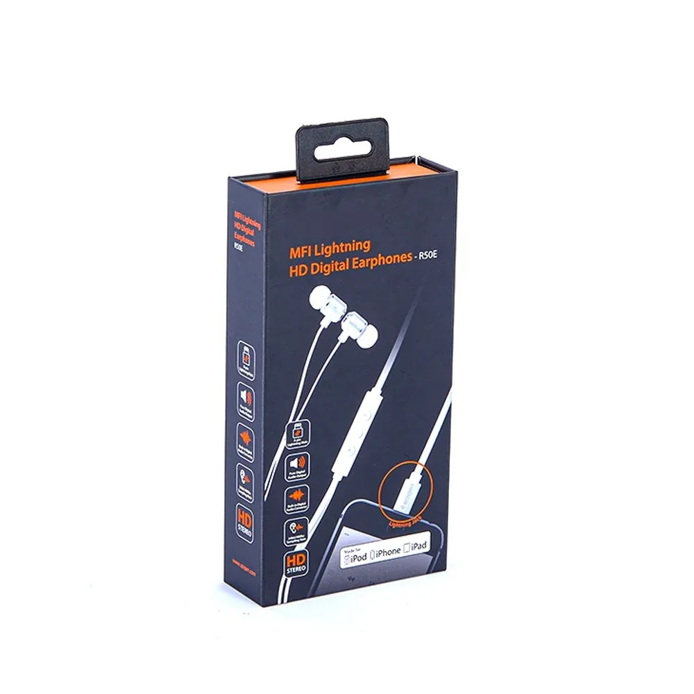 Custom Hanging Earphone Packaging Carton