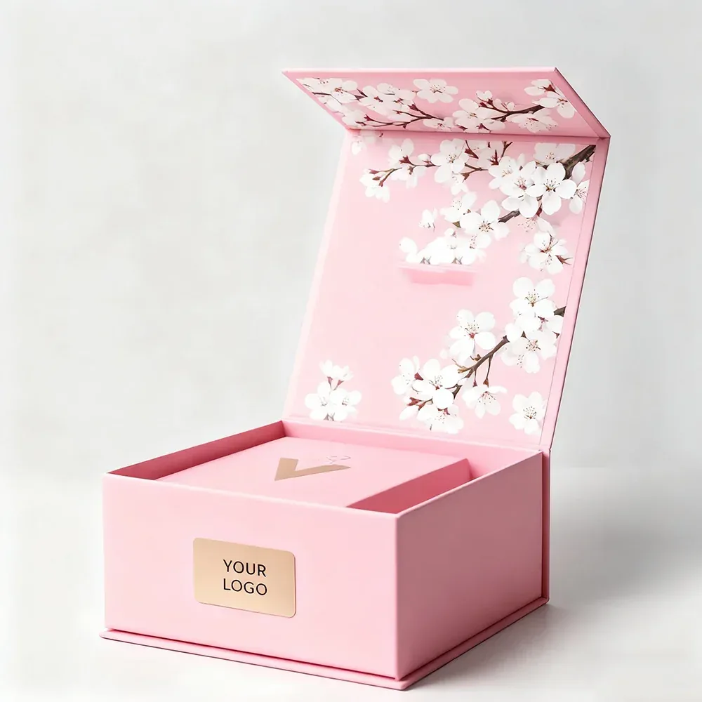 Custom Pink Folding Presentation Box
