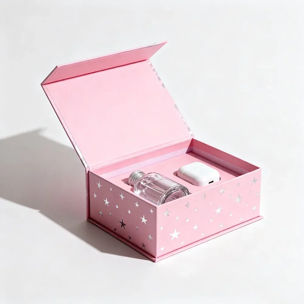 Custom Pink Polka-Dot Gift Box with Insert