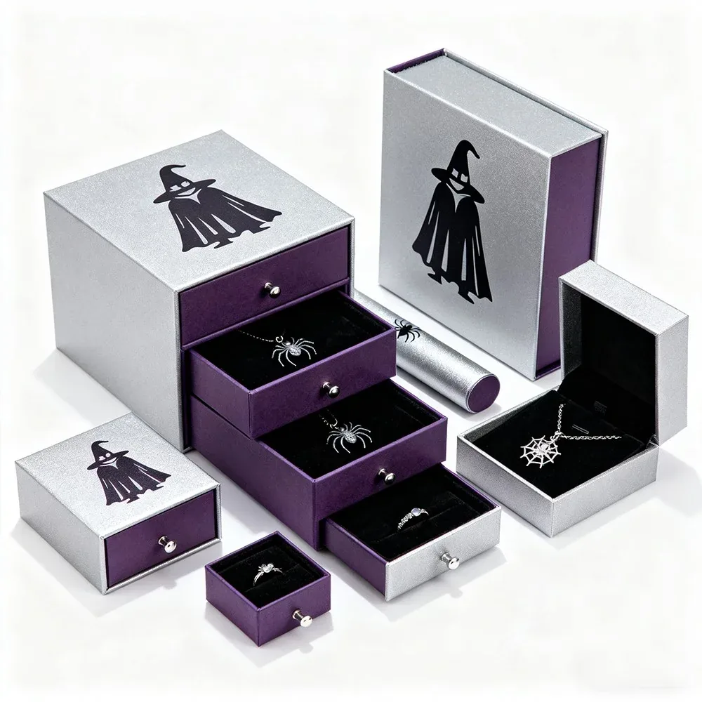 Custom Purple Jewelry Drawer Box Collection