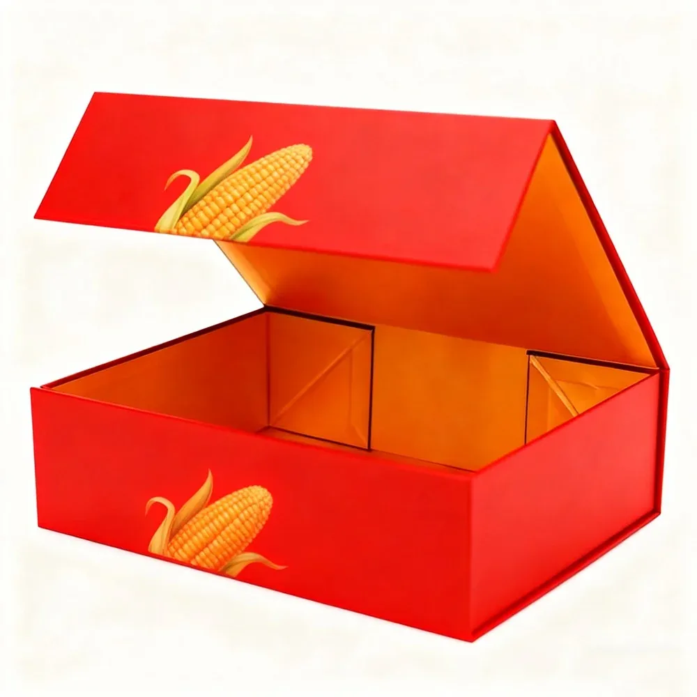 Custom Red House-Shaped Gift Box