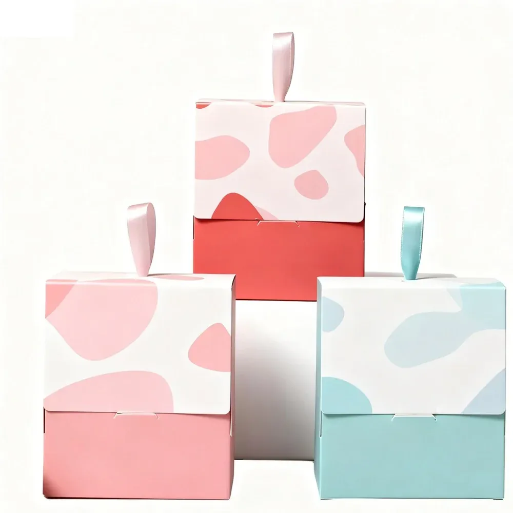 Custom Mini Pastel Drawer Boxes with Ribbon Loops