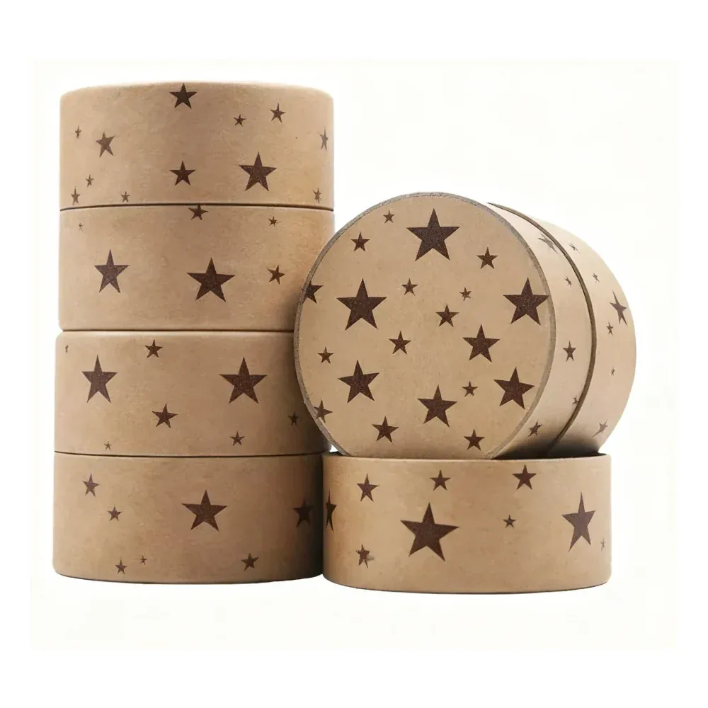 Custom Star-Pattern Paper Tube Set