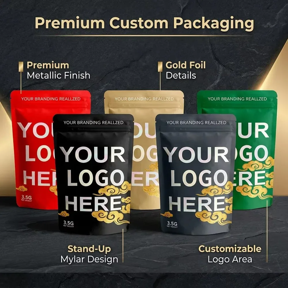 Custom Red Stand-Up Pouch